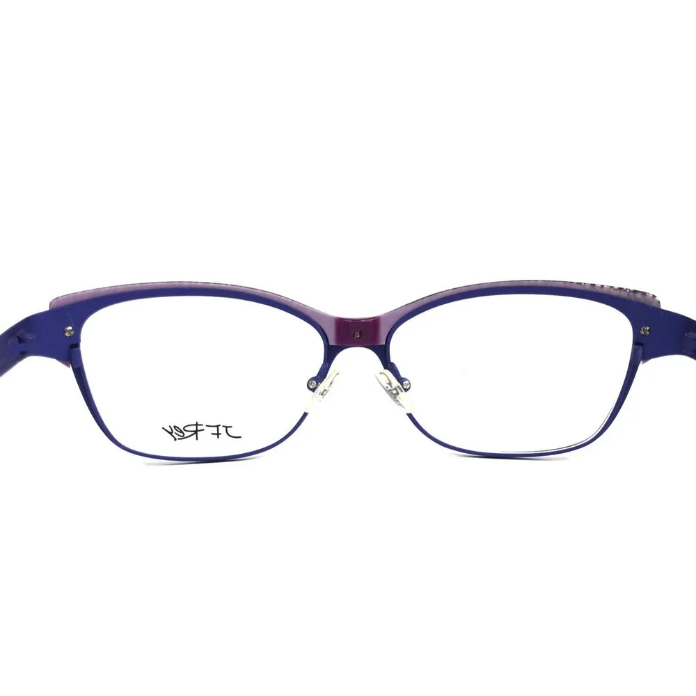 J.F. Rey Eyeglasses Frames JF2554 7020 Purple Blue Brown Tortoise 54-15-136